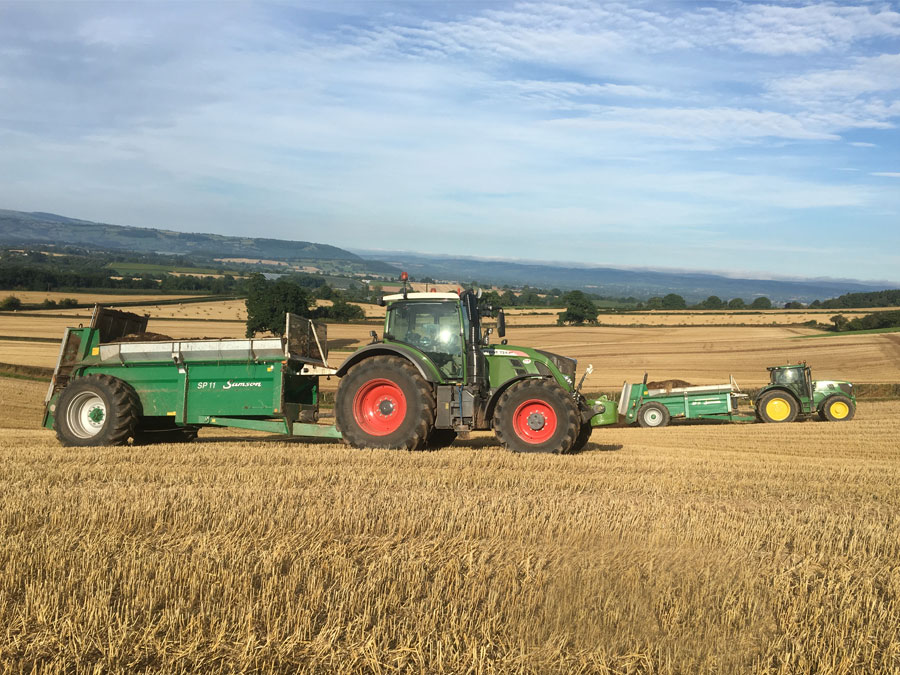 Muck spreading Herefordshire